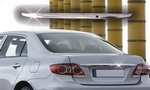 Стальная накладка на крышку багажника над номером Omsa Line Toyota Corolla 2007-2013