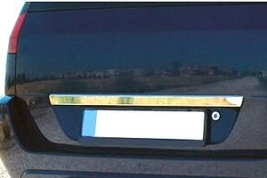 Стальная накладка на крышку багажника над номером Omsa Line Ford Fusion 2002-2012 ― Auto-Clover