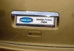 Стальная накладка на крышку багажника над номером Omsa Line Volkswagen Caddy 2003-2019