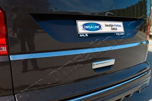 Стальная накладка на крышку багажника под номером Omsa Line Volkswagen Transporter T6 2015-2019 ― Auto-Clover