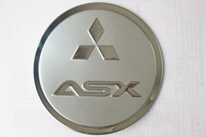 Стальная накладка на лючок бензобака OEM-Tuning Mitsubishi ASX 2010-2019 ― Auto-Clover