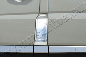 Стальная накладка на лючок бензобака Omsa Line Volkswagen Crafter 2006-2019 ― Auto-Clover