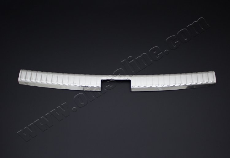 Стальная накладка на порог багажника Omsa Line Volkswagen Tiguan I 2008-2016 no.15571