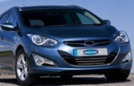 Стальная накладка на решетку радиатора (3 элемента) Omsa Line Hyundai i40 2011-2019