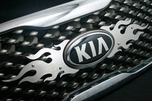 Стальная накладка на решетку радиатора Autoria KIA Sorento Prime 2015-2019 ― Auto-Clover