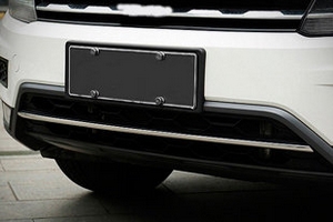 Стальная накладка на решетку воздухозаборника OEM-Tuning Volkswagen Tiguan II 2016-2019 ― Auto-Clover