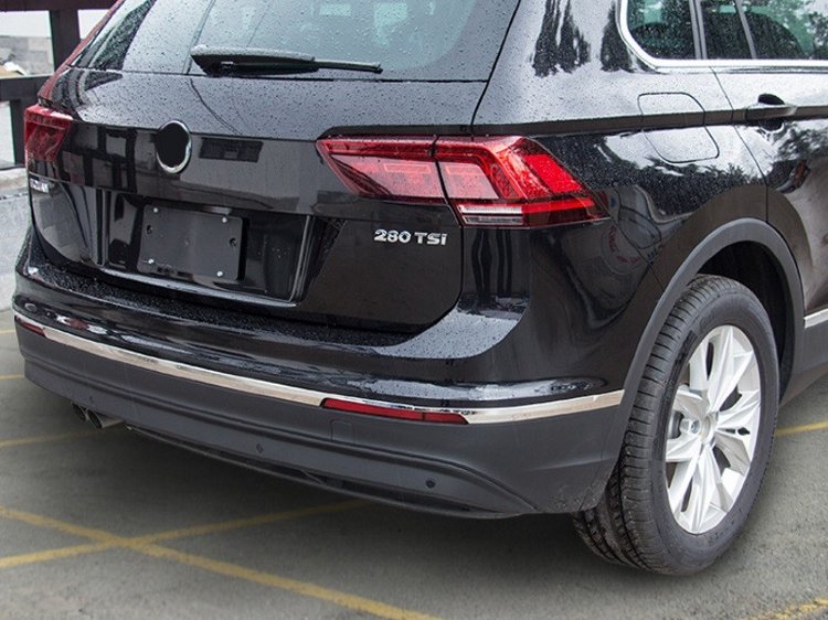 Стальная накладка на задний бампер OEM-Tuning Volkswagen Tiguan II 2016-2019 no.5194