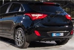 Стальная накладка над номером Omsa Line Hyundai i30 2012-2017
