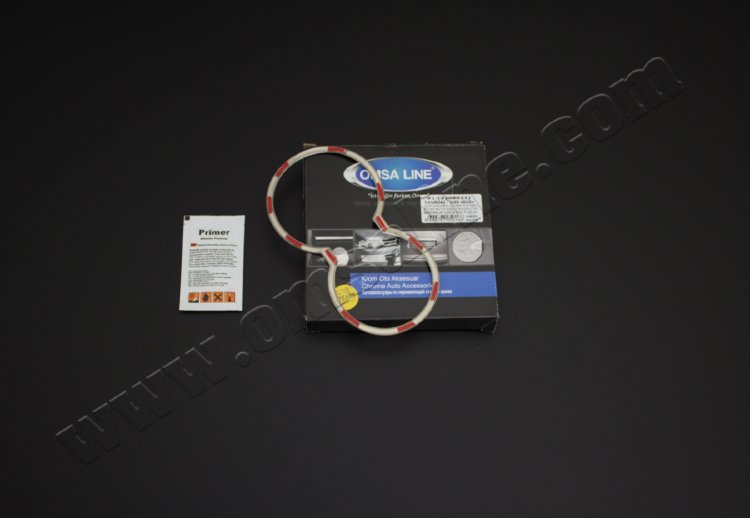 Стальная окантовка подстаканников Omsa Line Hyundai ix35 2009-2015 no.16420