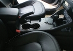 Стальная окантовка подстаканников Omsa Line Hyundai ix35 2009-2015