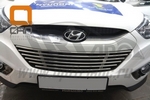Стальная решетка в передний бампер (d 12) Can Otomotiv Hyundai ix35 2009-2015