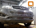 Стальная решетка в передний бампер (d 12) Can Otomotiv Chery Tiggo 5 2014-2019