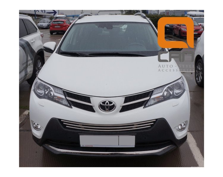 Стальная решетка в передний бампер (d 16) Can Otomotiv Toyota RAV4 2013-2019 no.11059