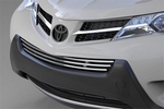 Стальная решетка в передний бампер (d 16) Can Otomotiv Toyota RAV4 2013-2019