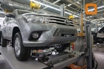 Стальная решетка в передний бампер (d 16) Can Otomotiv Toyota Hilux 2015-2019