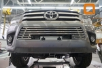 Стальная решетка в передний бампер (d 16) Can Otomotiv Toyota Hilux 2015-2019