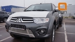Стальная решетка в передний бампер (d 16) Can Otomotiv Mitsubishi L200 2005-2015