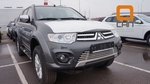 Стальная решетка в передний бампер (d 16) Can Otomotiv Mitsubishi L200 2005-2015