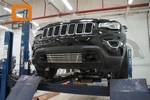 Стальная решетка в передний бампер (d 16) Can Otomotiv Jeep Grand Cherokee 2010-2019