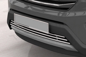 Стальная решетка в передний бампер (d 16) Can Otomotiv Hyundai Creta 2016-2019 ― Auto-Clover