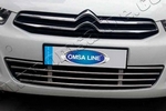 Стальная решетка в воздухозаборник Omsa Line Citroen C-Elysee 2013-2019