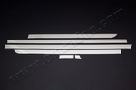 Стальные молдинги на двери (короткая и средняя база, 1 дверь) Omsa Line Mercedes-Benz Vito W447 2014-2019