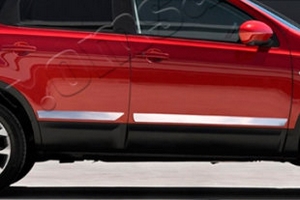Стальные молдинги на двери Omsa Line Nissan Qashqai +2 2007-2013 ― Auto-Clover
