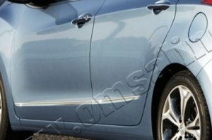 Стальные молдинги на двери Omsa Line Hyundai i30 2012-2017 ― Auto-Clover