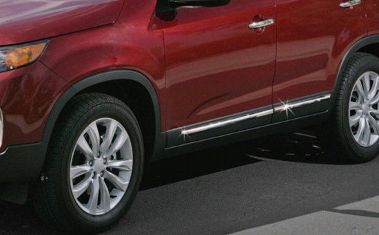 Стальные молдинги на двери Omsa Line KIA Sorento 2009-2012 no.16489