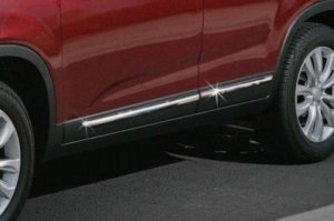 Стальные молдинги на двери Omsa Line KIA Sorento 2009-2012 ― Auto-Clover