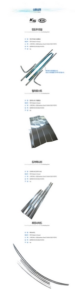 Стальные молдинги на лобовое стекло и крышу Kumchang KIA Optima 2010-2015