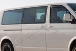 Стальные молдинги на окна дверей (14 элементов, 2 сдвижные двери) Omsa Line Volkswagen Transporter T5 2003-2015