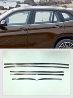 Стальные молдинги на окна дверей (6 элементов) Omsa Line BMW X1 (E84) 2009-2015