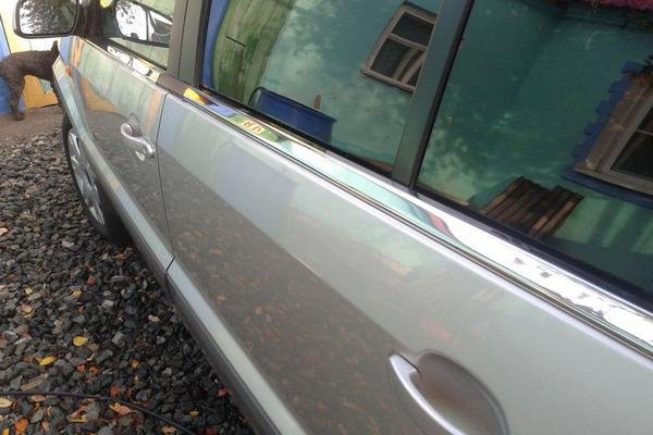 Стальные молдинги на окна дверей (низ, 4 элемента) Omsa Line Ford Fusion 2002-2012 no.15624