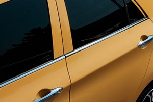 Стальные молдинги на окна дверей (низ) Kumchang KIA Picanto 2012-2016 ― Auto-Clover