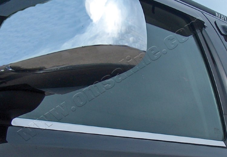 Стальные молдинги на окна дверей (низ) Omsa Line Nissan Navara 2004-2015 no.13643