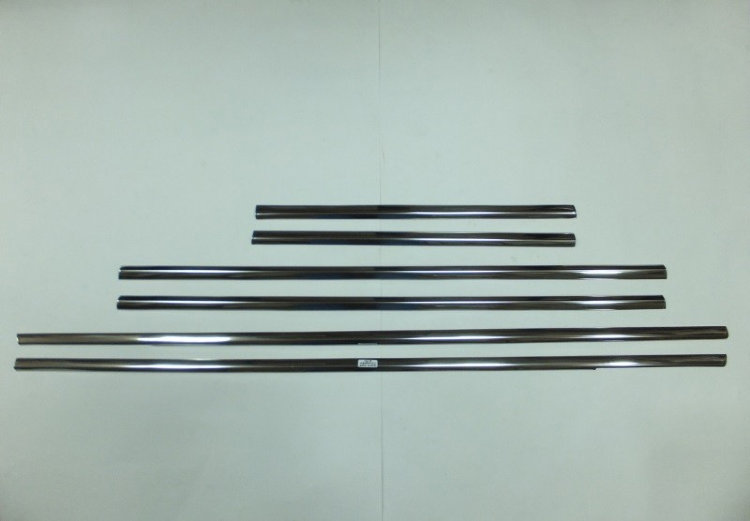 Стальные молдинги на окна дверей (низ) Omsa Line Volkswagen Touareg I 2002-2009 no.13696