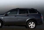 Стальные молдинги на окна дверей (низ) Omsa Line SsangYong Kyron 2005-2015