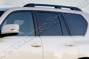 Стальные молдинги на окна дверей (низ) Omsa Line Toyota Land Cruiser Prado 150 2010-2019 ― Auto-Clover