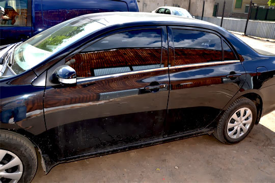 Стальные молдинги на окна дверей (низ) Omsa Line Toyota Corolla 2007-2013 no.15765