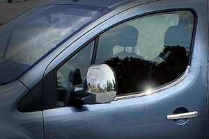 Стальные молдинги на окна дверей (низ) Omsa Line Citroen Berlingo 2008-2019 ― Auto-Clover