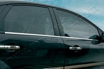Стальные молдинги на окна дверей (низ) Omsa Line Ford Focus II 2005-2010