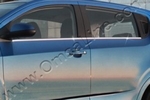 Стальные молдинги на окна дверей (низ) Omsa Line Chevrolet Aveo 2011-2019