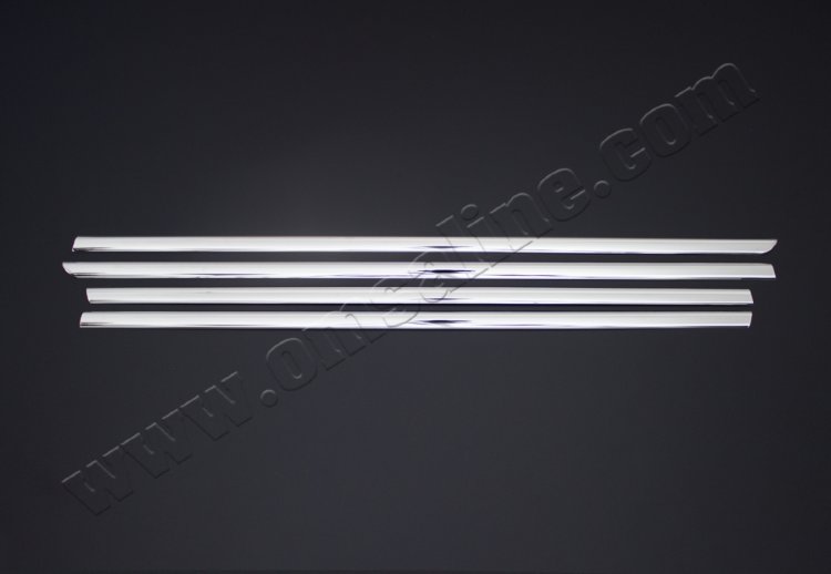 Стальные молдинги на окна дверей (низ) Omsa Line Opel Astra H 2004-2014 no.16340