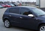Стальные молдинги на окна дверей (низ) Omsa Line Opel Astra H 2004-2014