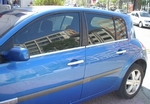 Стальные молдинги на окна дверей (низ) Omsa Line Renault Megane II 2002-2009