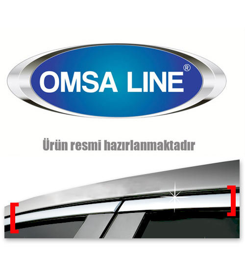 Стальные молдинги на окна дверей (верх) Omsa Line Chevrolet Cruze 2008-2016 no.16348