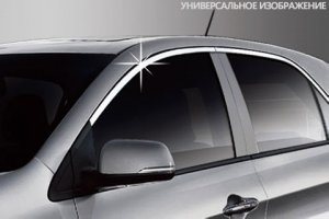 Стальные молдинги на окна дверей (верх) Omsa Line Chevrolet Cruze 2008-2016 ― Auto-Clover