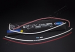 Стальные молдинги на окна дверей (верх) Omsa Line Volkswagen Jetta VI 2011-2019