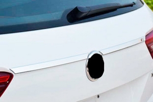 Стальные накладки на багажник над номером OEM-Tuning Volkswagen Tiguan II 2016-2019 ― Auto-Clover